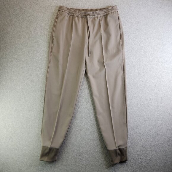Athleta Pants Womens 12T Neutral Beige Endeavor Jogger Creased High Waisted - Picture 1 of 13